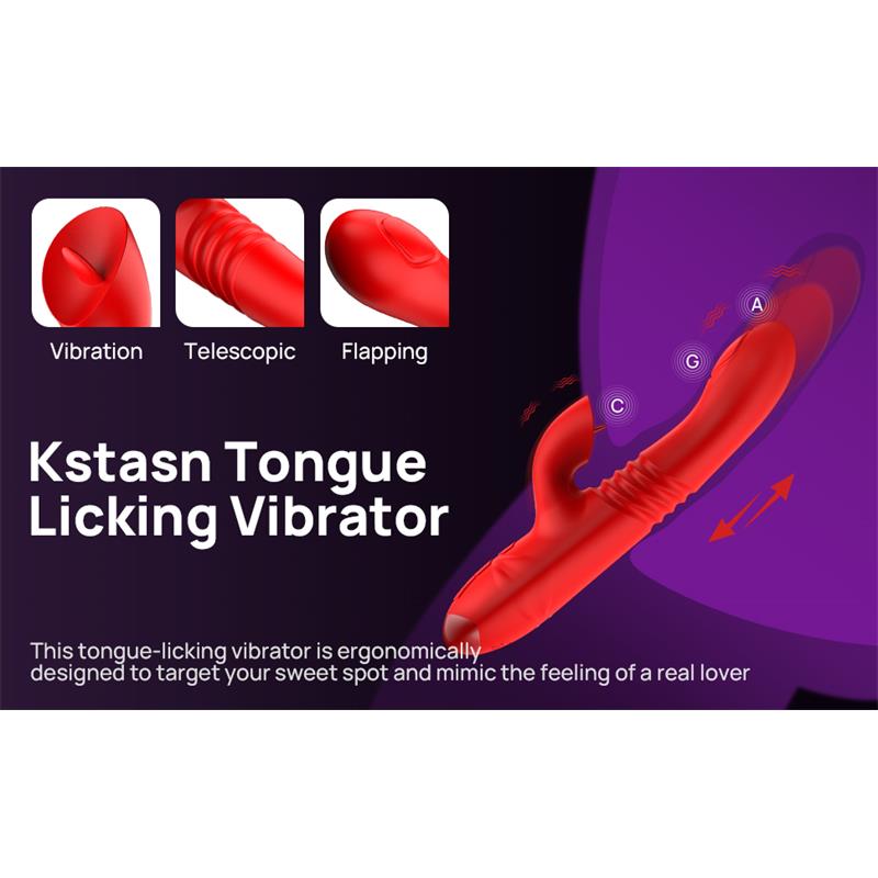 Velvet Vibrador con Thrusting y Pulsacion