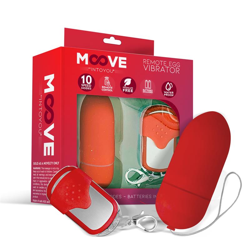 Huevo Vibrador con Control Remoto Rojo