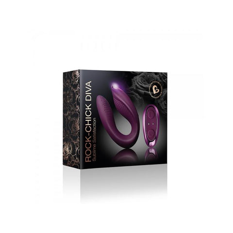 Vibrador para Parejas Rock Chick Diva Purpura