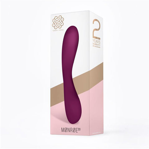 Monroe 20 Vibrador Silicona Liquida Inyectada USB Purpura