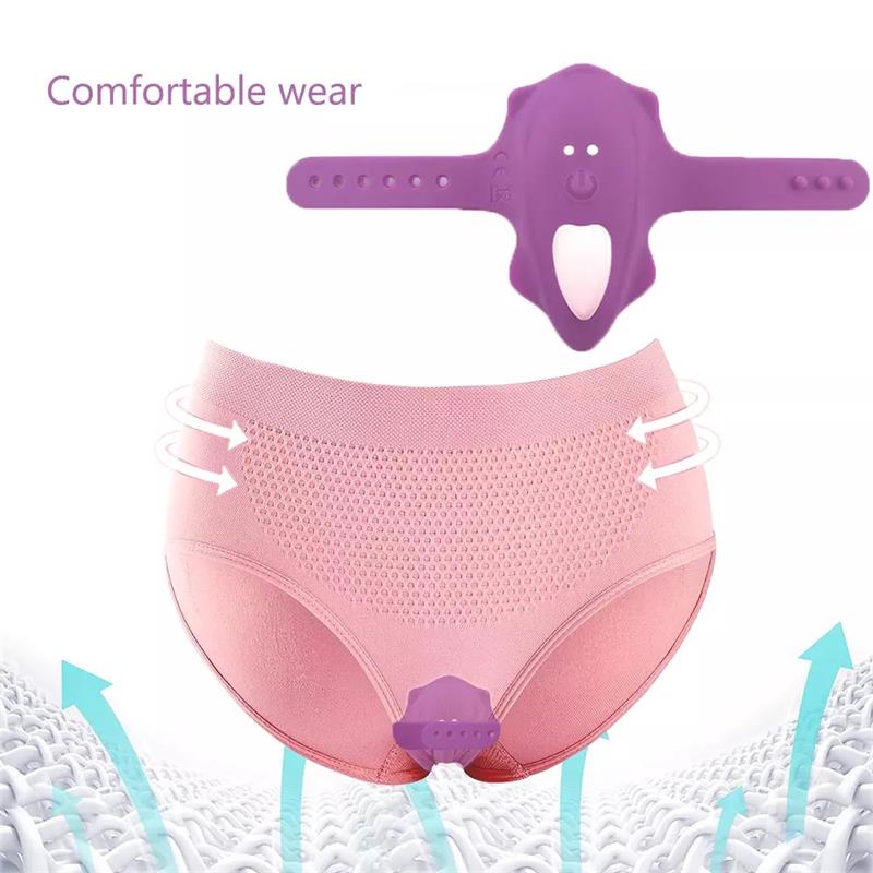 No Seventeen Estimulador de Braguita Control Remoto USB Magnetico Purpura