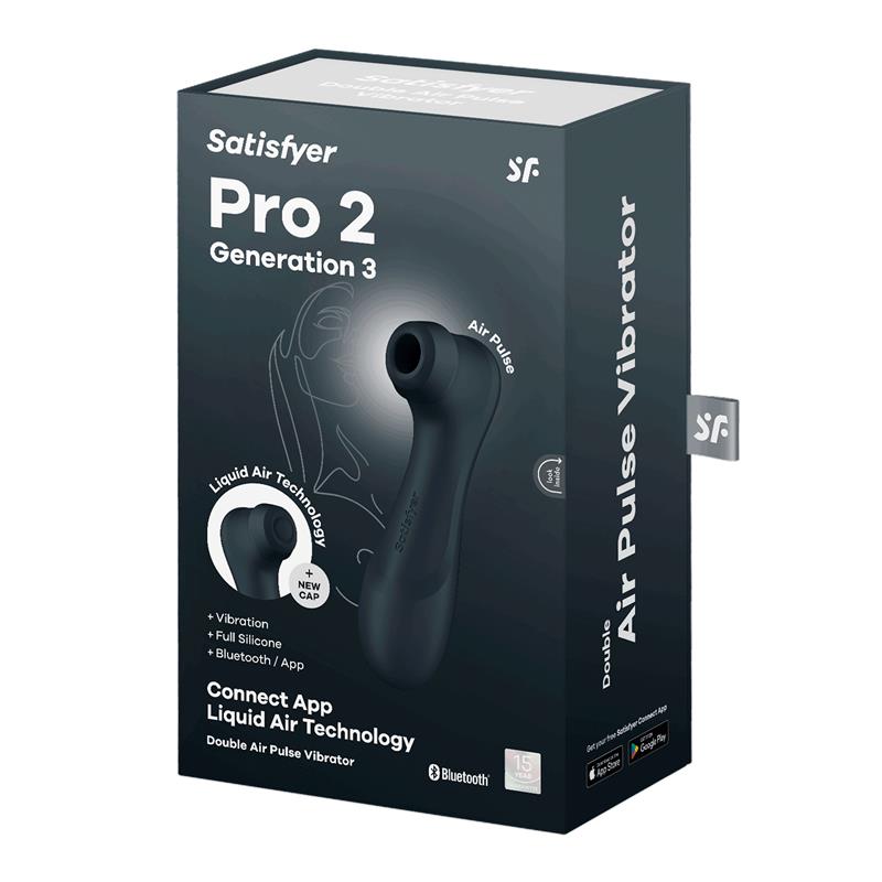 Pro 2 Gen 3 Liquid Air Technology Succion y Vibracion App Connect Negro