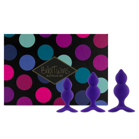 Bibi Twin Set de 3 Plugs Anales Purpura